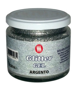 GLITTER GEL ML.200 COLORE ARGENTO