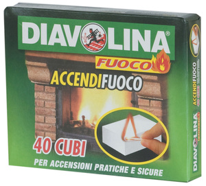 DIAVOLINA ACCENDIFUOCO 40 CUBETTI ART.15300